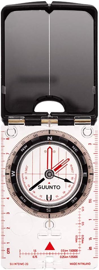 Suunto Kompass MC-2 G MIRROR COMPASS, weiss, One size Mirror Compass + Tandem Nylon Pouch, Mirror Co