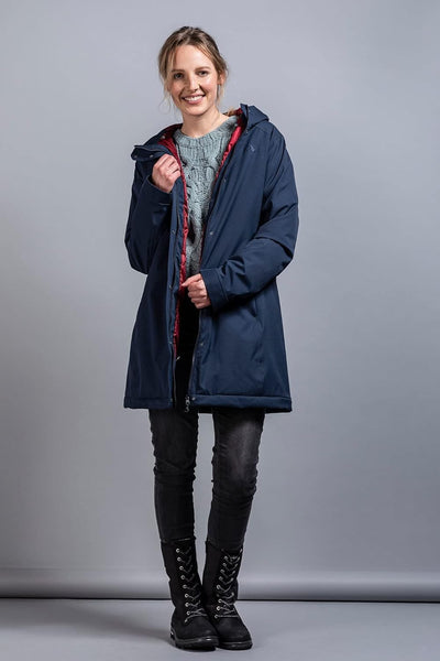 Tatonka STIR W's Hooded Coat Women Blau 38, Blau 38