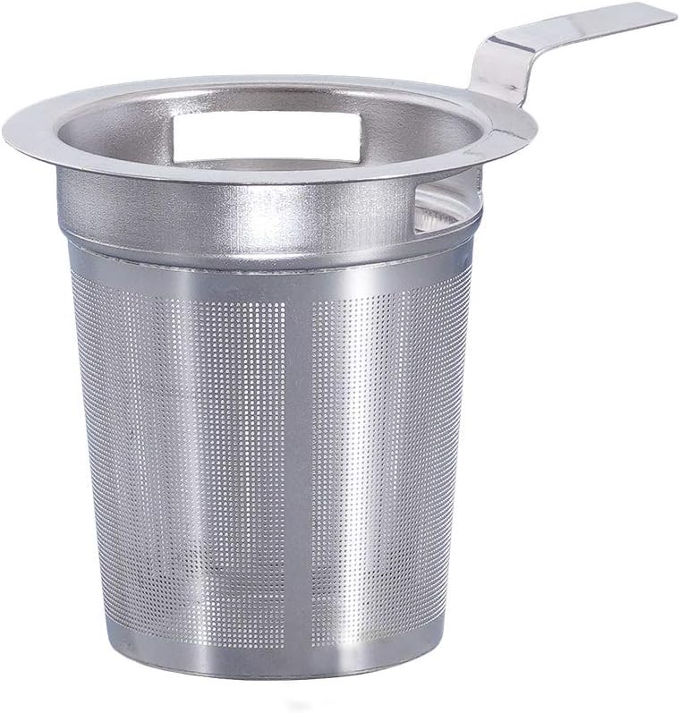 Buchensee Tea for One mit Sieb Lena 500ml aus Crystal Bone China Porzellan in fein-cremigem Weiss. T