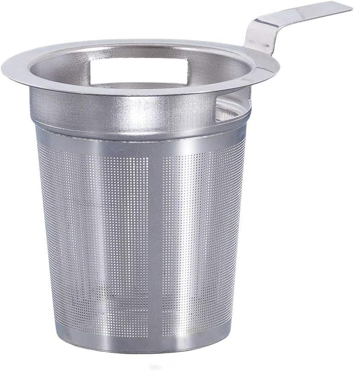 Buchensee Tea for One mit Sieb Lena 500ml aus Crystal Bone China Porzellan in fein-cremigem Weiss. T