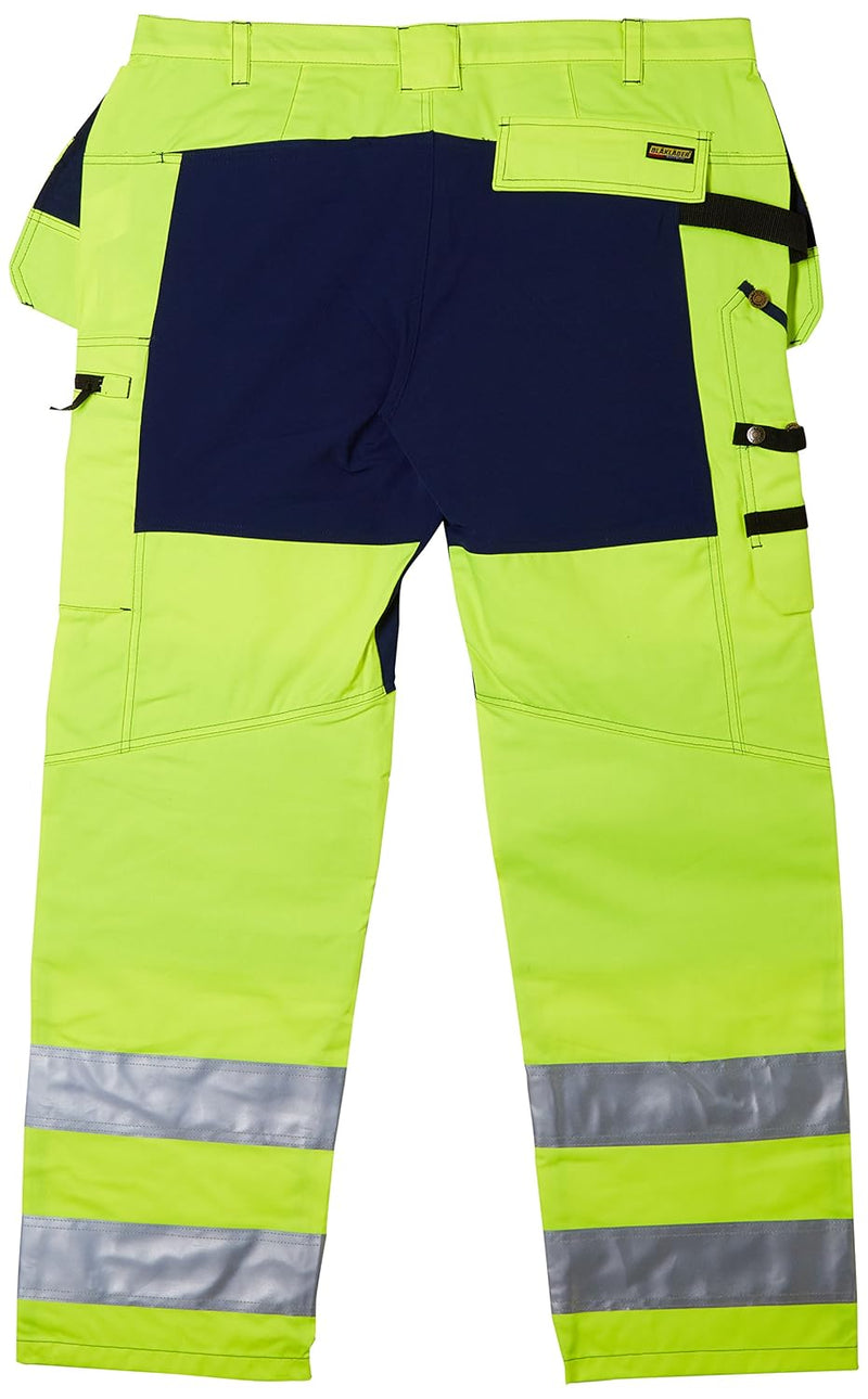 Blakläder 155218113389C58 Warn-Bundhose Grösse mit Stretch in gelb/marineblau, C58 C58 Yellow / Navy