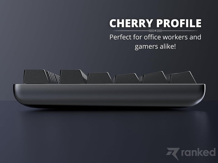 Ranked POM Jelly Hochwertiges Durchscheinendes Tastenkappen-Set | 1,45 mm Dickes PBT | Cherry-Profil
