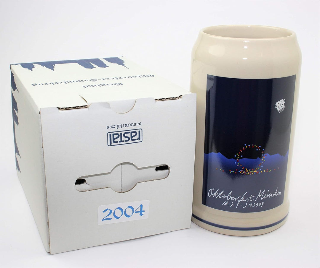 Steinfixx® - Original Oktoberfestkrug 2004 I Jahrgangskrug I Jahreskrug I Wiesnkrug I Sammlerkrug I