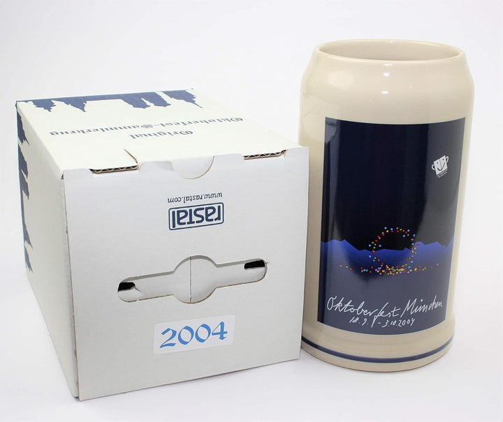 Steinfixx® - Original Oktoberfestkrug 2004 I Jahrgangskrug I Jahreskrug I Wiesnkrug I Sammlerkrug I