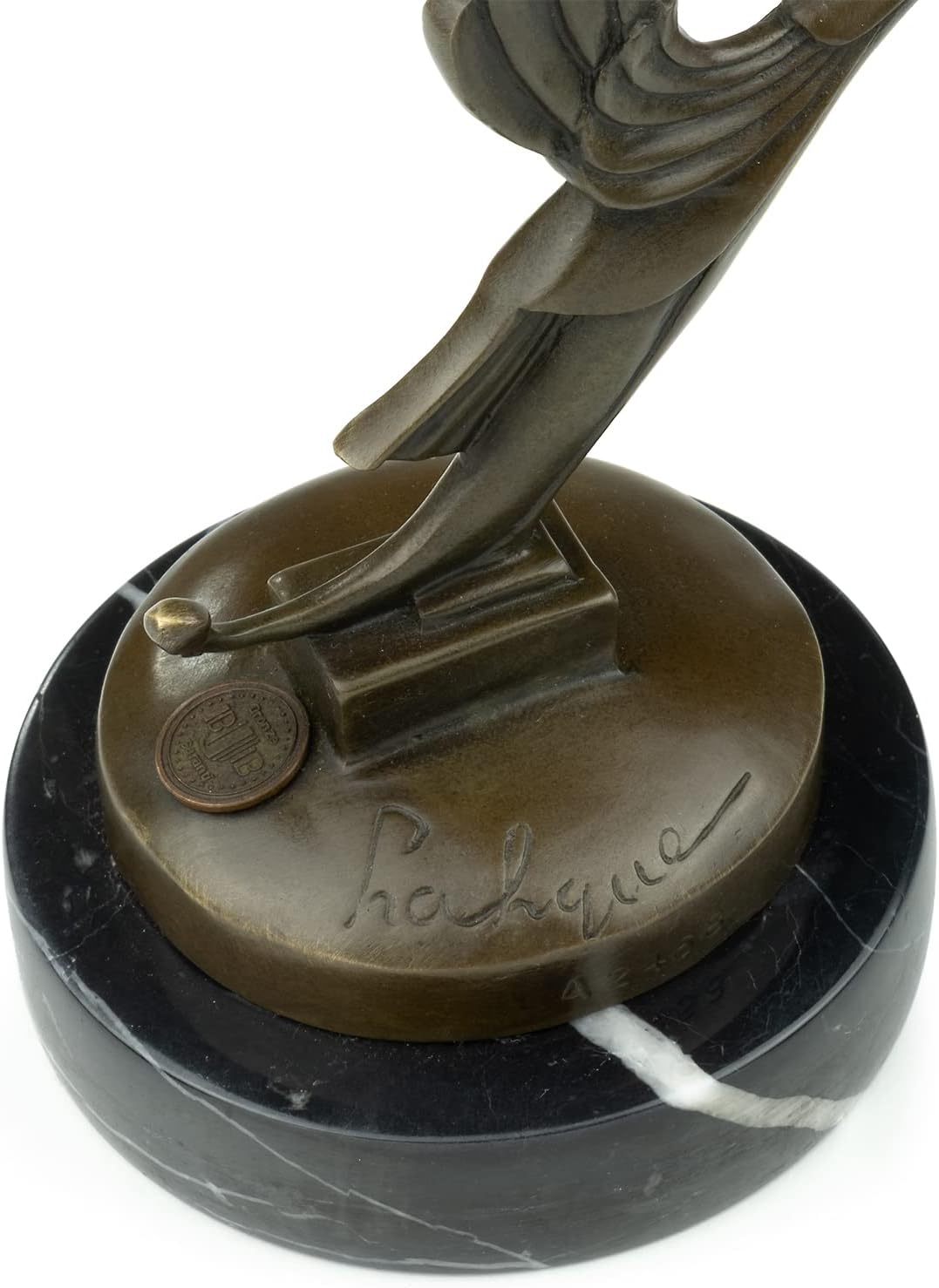 Moritz Bronzefigur Storch Höhe 21 cm 0,82 kg Skulptur Statue Antik Figuren