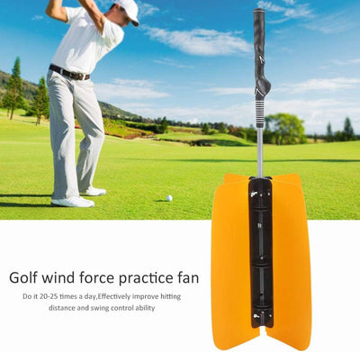 Vbestlife Golf Swing Trainer, Golf Swing Fan Trainer Swing Wind Power Training Tool Humanisierter Ru