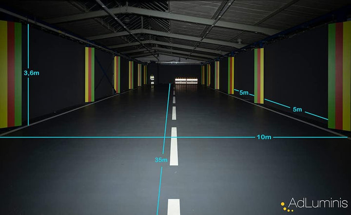 AdLuminis LED Rückfahrscheinwerfer 25 Watt 2700 Lumen, Arbeitsscheinwerfer mit ECE R23 Zulassung, 35