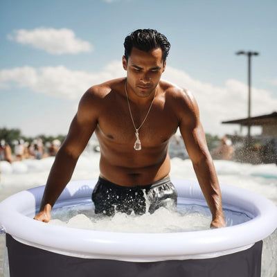 Ice Bath Todeco Eisbad Erholungsbadewanne Aussenbereich, Tragbare Badewanne für Erwachsene, Grosses