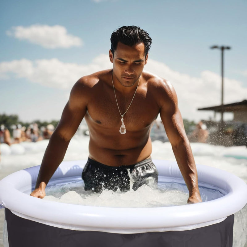 Ice Bath Todeco Eisbad Erholungsbadewanne Aussenbereich, Tragbare Badewanne für Erwachsene, Grosses
