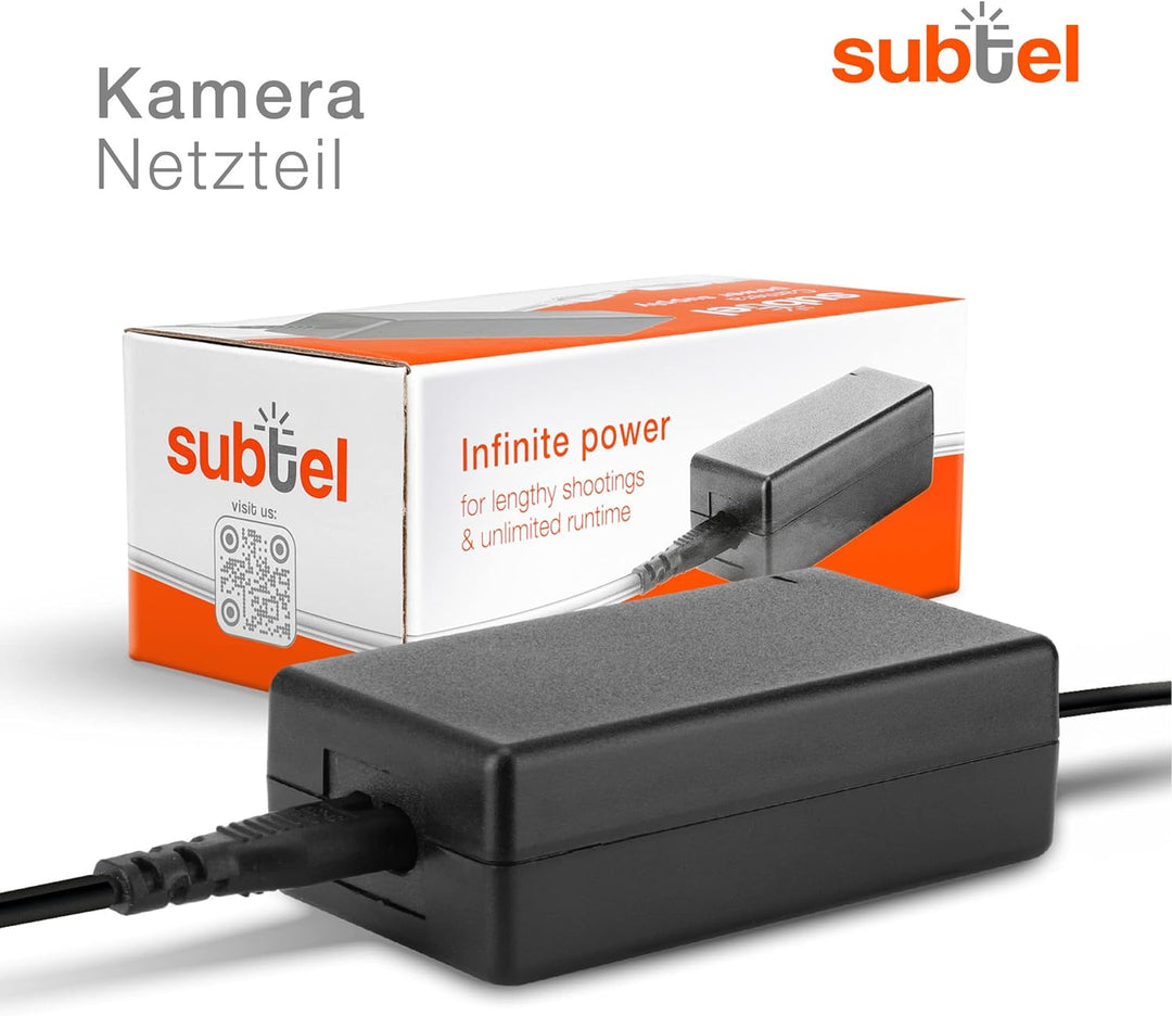 subtel® Netzteil EH-5 + EP-5B, EH-5a EH-5b EH-5c für Nikon 1 V1, D500, D600 D610, D7000 D7100 D7200