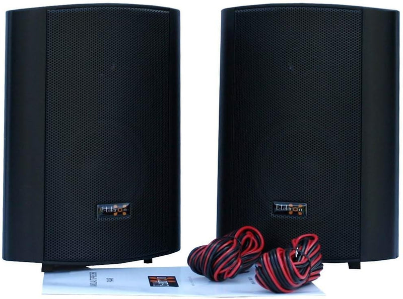 E-Lektron EWL5P Stereo passiv Lautsprecher Paar inkl. Wandhalter für innen und aussen - 5" 125W - Sc