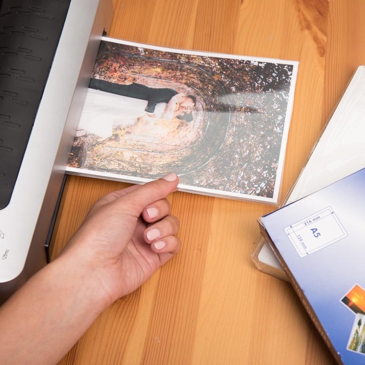 D.RECT Verpackung 20x100 Stück | Laminierfolien Heisslaminierfolien glänzend transparent | DIN A5 12