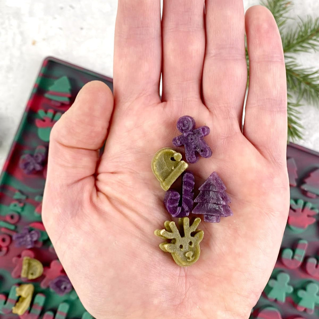 Collory Medium Weihnachten (ca. 2,5 cm) Silikon Leckerli Backmatte, Hundekekse DIY, Schokoladenform,