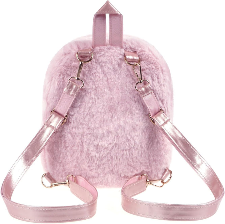CoolChange Plüsch Ita bag Mini Rucksack mit transparentem Sichtfenster im LinaBell Design | 20x25cm