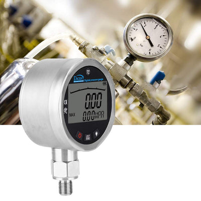 Digital Manometer G 1/4 Verbinder, Öl Gas Wasser Manometer 400BAR 0-40Mpa 10000PSI