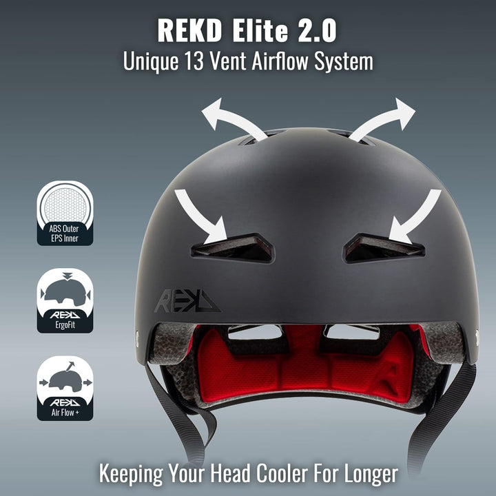 Rekd Elite 2.0 Helmet Helm 53-56 cm schwarz (schwarz), 53-56 cm schwarz (schwarz)