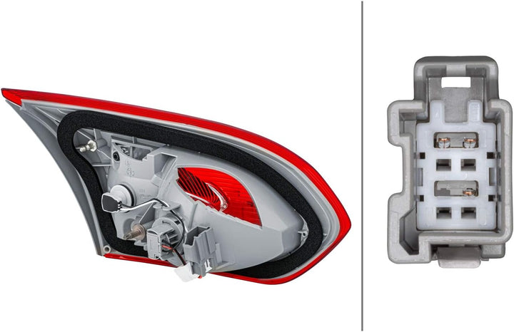 HELLA 2NR 354 828-021 Heckleuchte - Glühlampe - innerer Teil - rechts - für u.a. Ford Focus III Salo