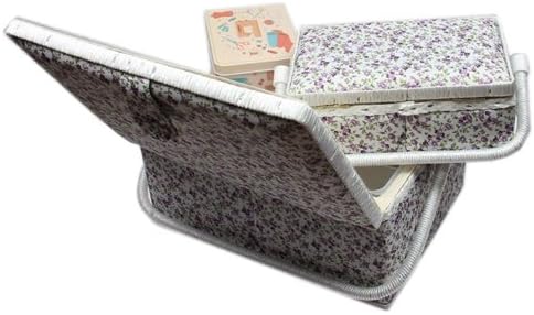 Ackermann Nähkorb-Set mit Tragegriff (1x gross und 1x mittel) + 1x kleine Accessoires-Box aus Metall