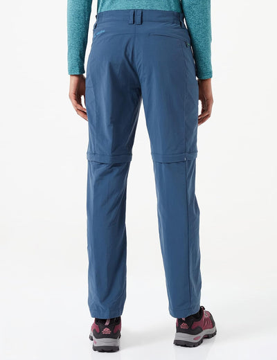 VAUDE Damen Hose Women's Farley Zo Pants V 40 Kurz Dark Sea, 40 Kurz Dark Sea