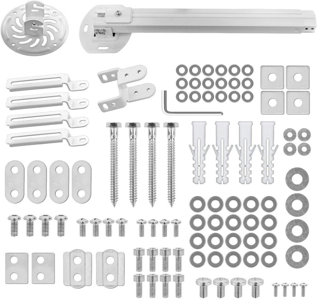 deleyCON Universal Beamerhalterung Deckenhalterung +-15° Neigbar - 360° Drehbar - bis 13,5Kg - Höhen
