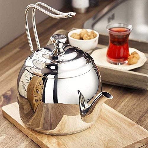 Korkmaz Droppa Teekessel aus Edelstahl 3.7 Quart, 3.7 Quart