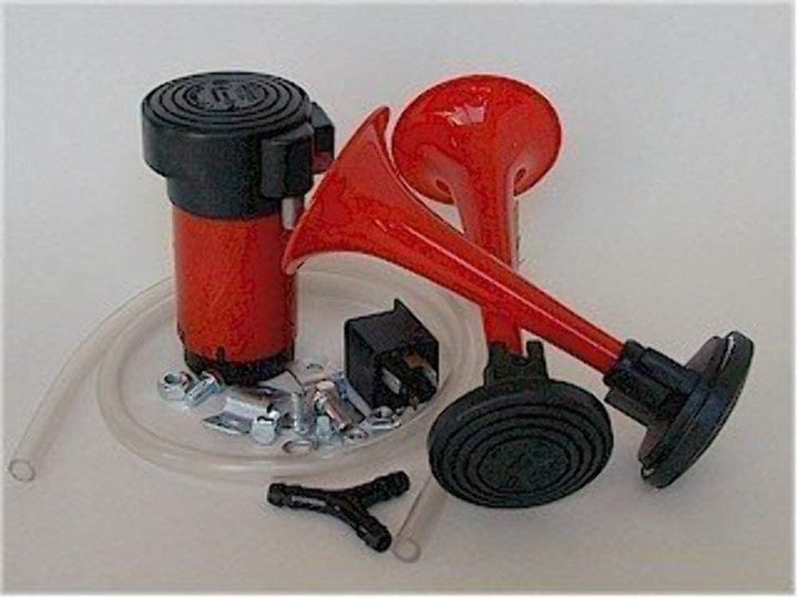 HELLA - Fanfare - 12V - 118dB(A) - Frequenzbereich: 780/840Hz - Fanfare Zweiklang - elektrisch-pneum