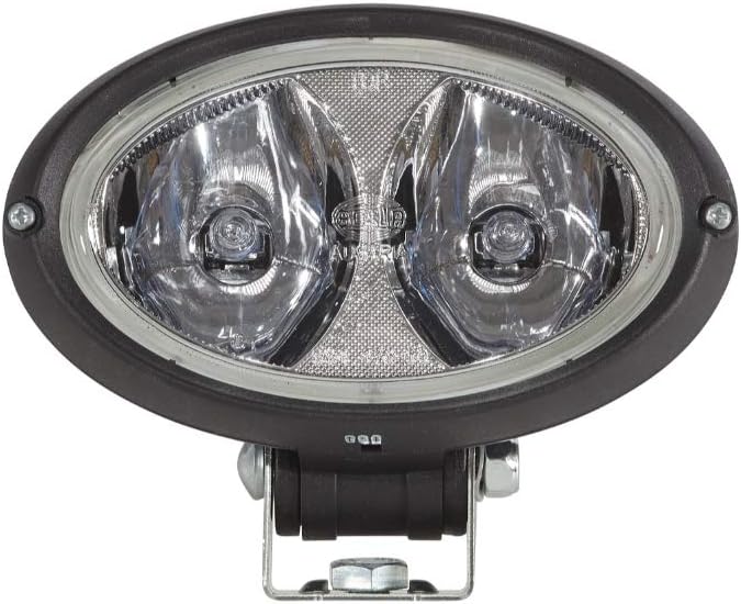 HELLA - Halogen-Arbeitsscheinwerfer - Oval 100 - 24V - Anbau/geschraubt - stehend/schwenkbarer Monta