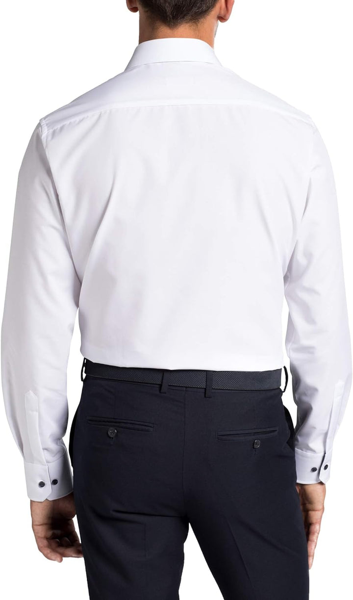 eterna Langarm Hemd MODERN FIT Chambray Unifarben