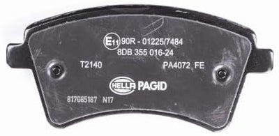 HELLA PAGID 8DB 355 016-241 Bremsbelagsatz - T2140 - Dicke/Stärke: 17.6mm - Bremssystem: TRW - mit i