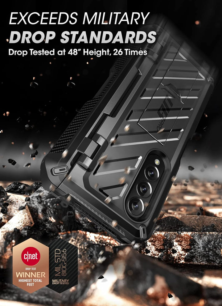 SupCase Hülle für Samsung Galaxy Z Fold 3 5G (2021), Stossfest Handyhülle Bumper Case Robust Schutzh