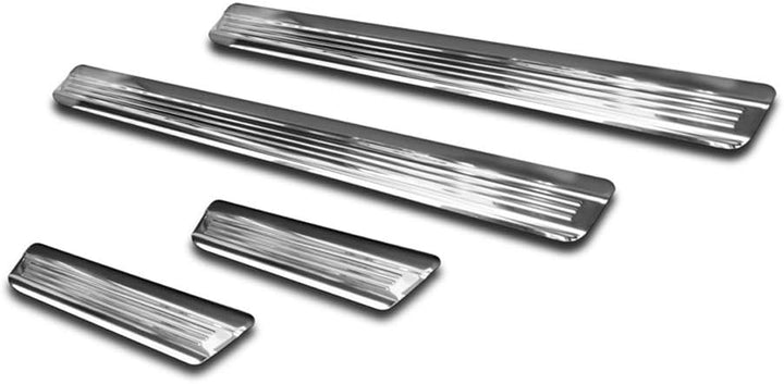 Avisa Silver-Mirror INOX Door sill Protectors Compatible with Volkswagen Golf VIII HB/Variant 2020-