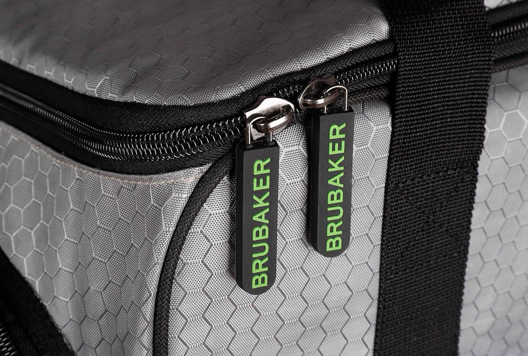BRUBAKER SuperTec Skischuhtasche Helmtasche Rucksack mit Schuhfach - Silber Grün