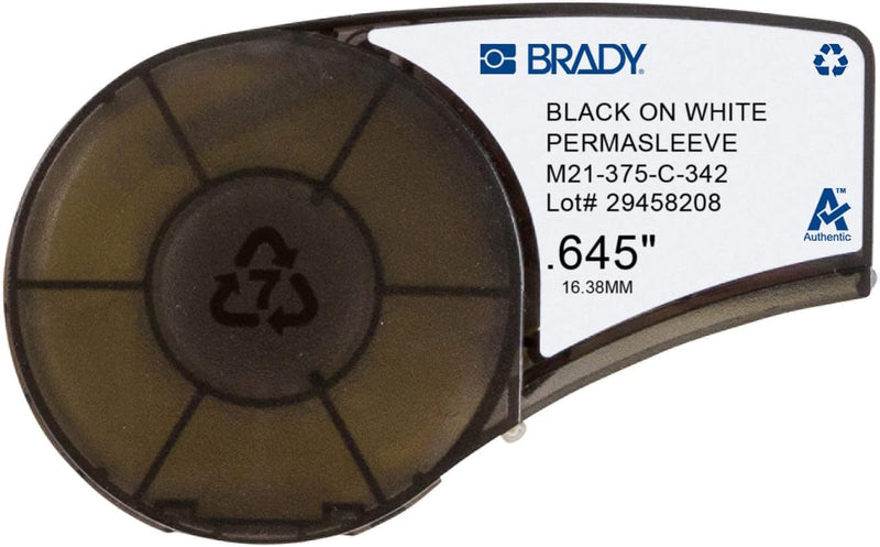 Brady (M21-375-C-342) PermaSleeve Schrumpfschläuche aus Polyolefin für BMP21-PLUS; BMP21 16.40 mm x