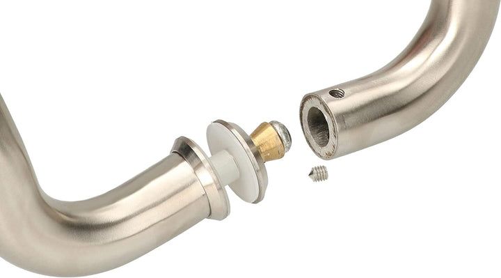 KOTARBA® 2 Stück Haustürbeschlag Stangengriff Gebogen 300 mm Stossgriff aus Edelstahl Türbeschlag Ha