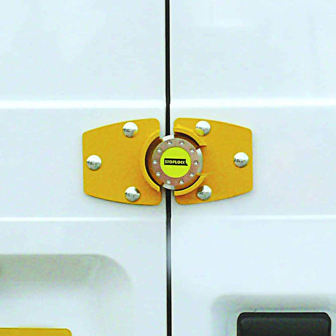 Stoplock Lieferwagen-Schloss HG 199-00 - Diebstahlsicherung für Heck-/Seitentüren von Nutzfahrzeugen