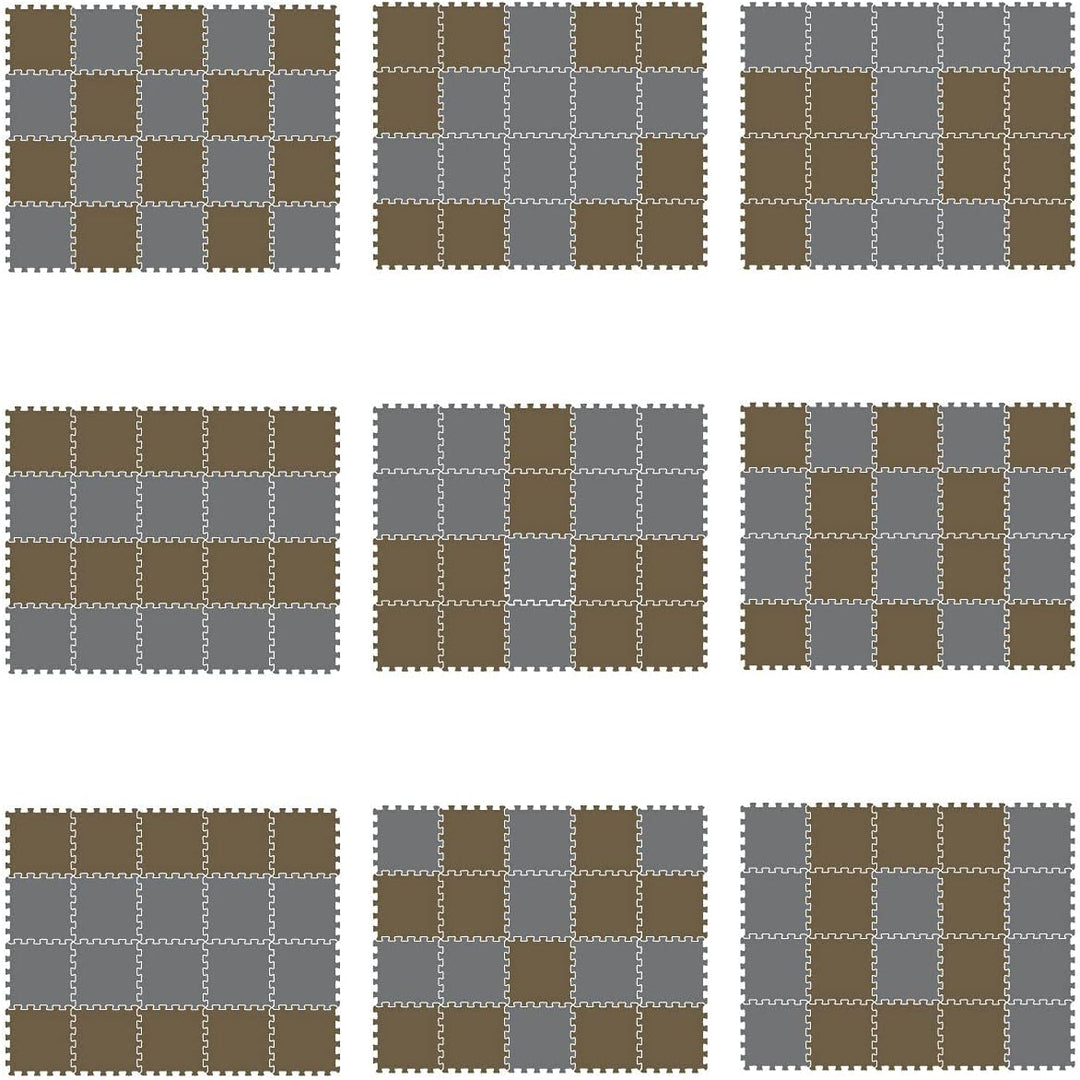 LittleTom 18 Teile Spielmatte Baby ab Null - 30x30 Schaumstoff Puzzlematte Kinder Isomatte Baby Spie