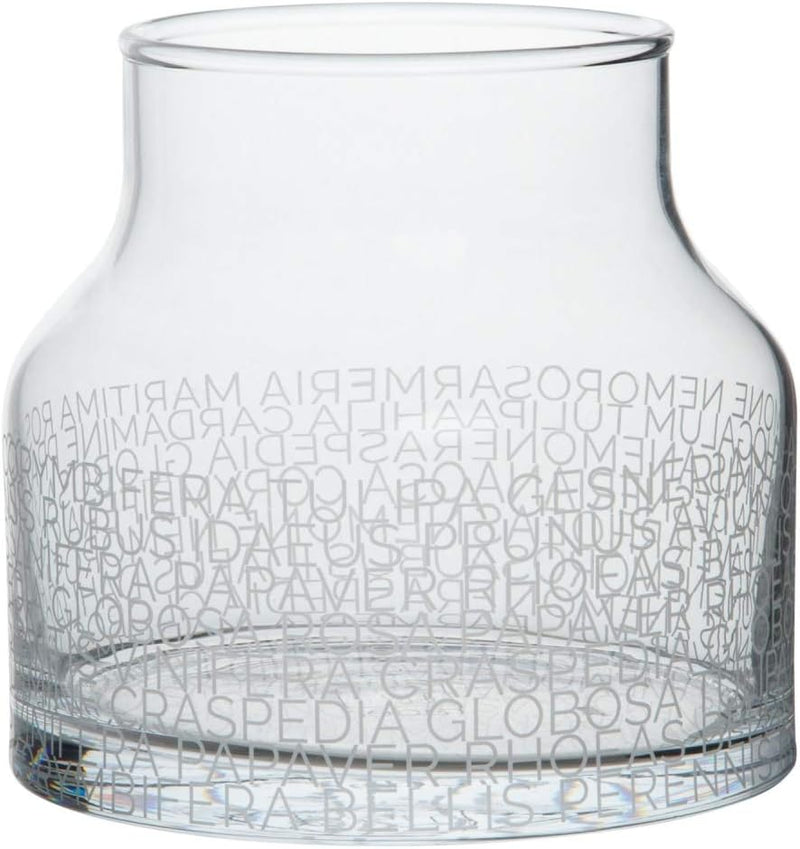 Räder Glasvase Botanische Namen City weiss höhe 13 cm, Durchmesser 14cm Höhe 13 cm, Durchmesser 14cm