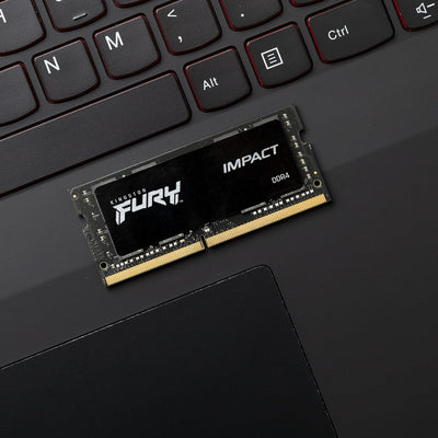 Kingston FURY Impact 16GB (2x8GB) 2666MHz DDR4 CL15 Laptop Speicher Kit mit 2 KF426S15IBK2/16, Schwa