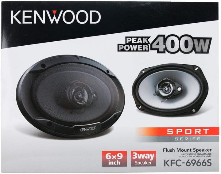 Kenwood KFC-6966S 3-Wege-Auto-Lautsprecher 15 x 23 cm (6 x 9 Zoll) 3 Lautsprecher, 15 x 23 cm (6 x 9