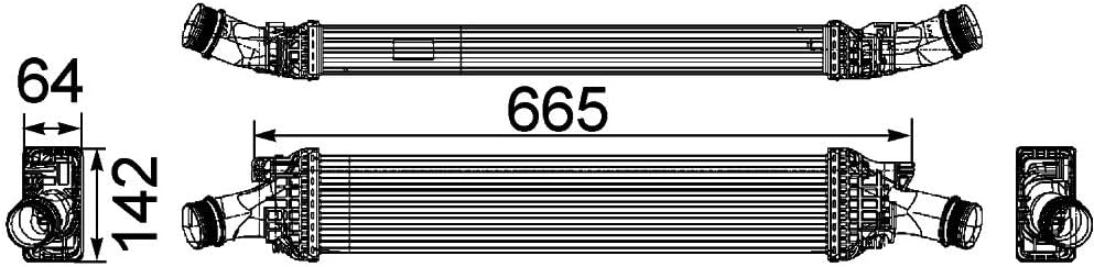 MAHLE CI 170 000P Ladeluftkühler BEHR PREMIUM LINE
