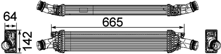 MAHLE CI 170 000P Ladeluftkühler BEHR PREMIUM LINE