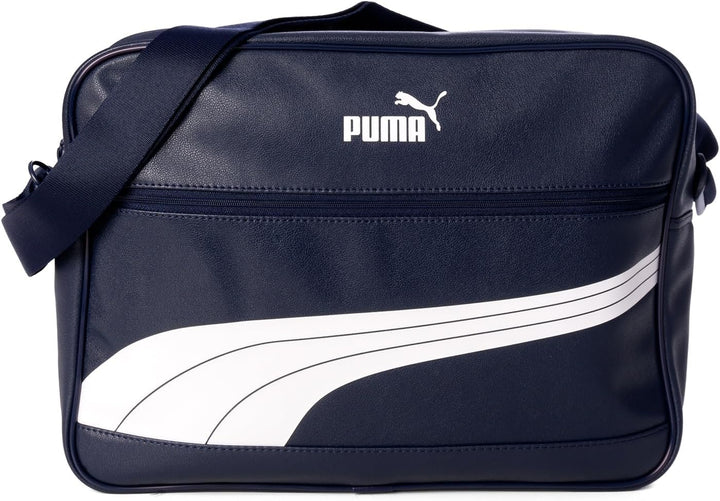 PUMA Unisex – Erwachsene Campus Reporter Retro umhängetasche Einheitsgrösse Navy/White, Einheitsgrös