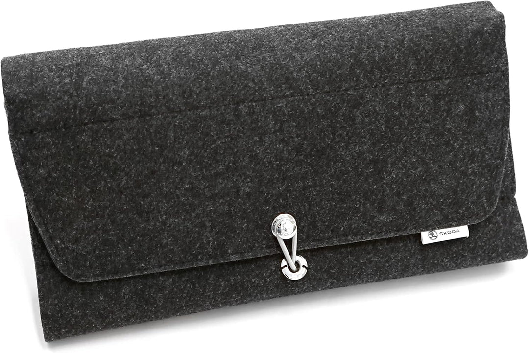 Skoda 565859091WR9 Reisedecke 175x135cm Decke Kofferraumdecke, grau