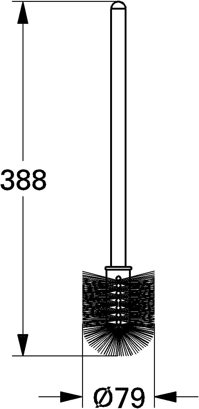 GROHE Ersatzbürste (Original Ersatzteil, Langlebig, Robust, Herstellergarantie: 5 Jahre), Chrom, 402