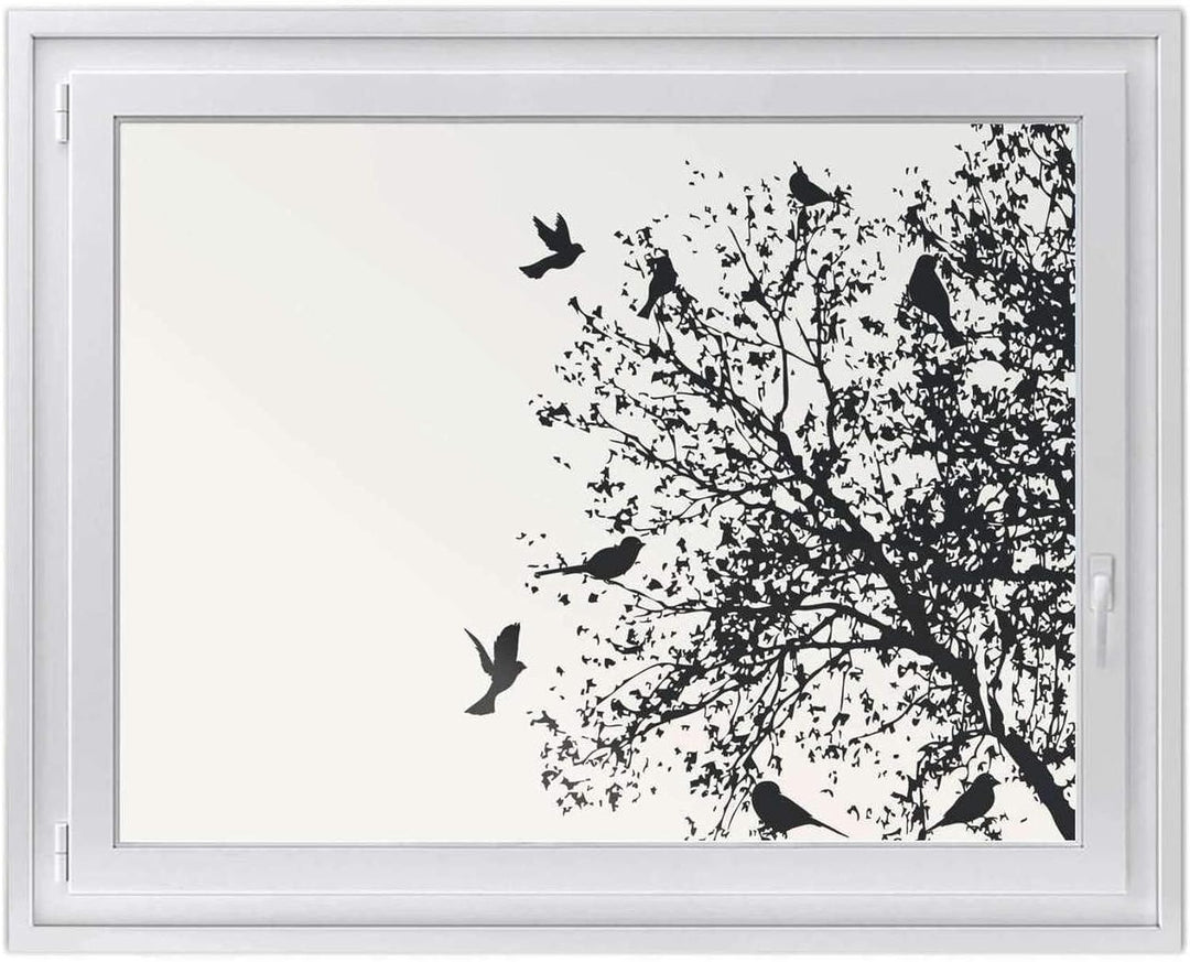 Fensterfolie Sichtschutz I Hochwertige Klebefolie für Fenster - Sticker I Deko Folie für Küche, Bad,