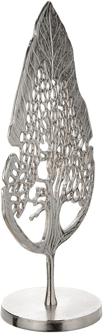 GILDE Skulptur Tree silberfarben H: 51 cm B: 28 cm 48046 Höhe 51 cm Silberfarben, Höhe 51 cm Silberf