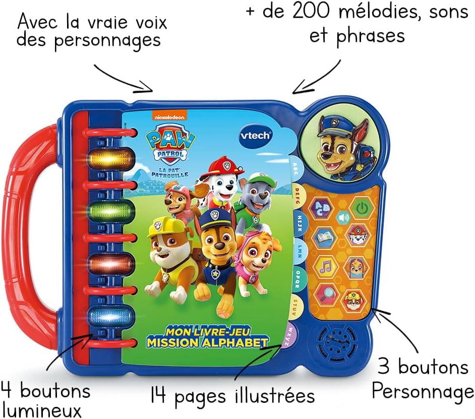 VTech - Paw Patrol Interaktives Buch, 618105, Mehrfarbig,