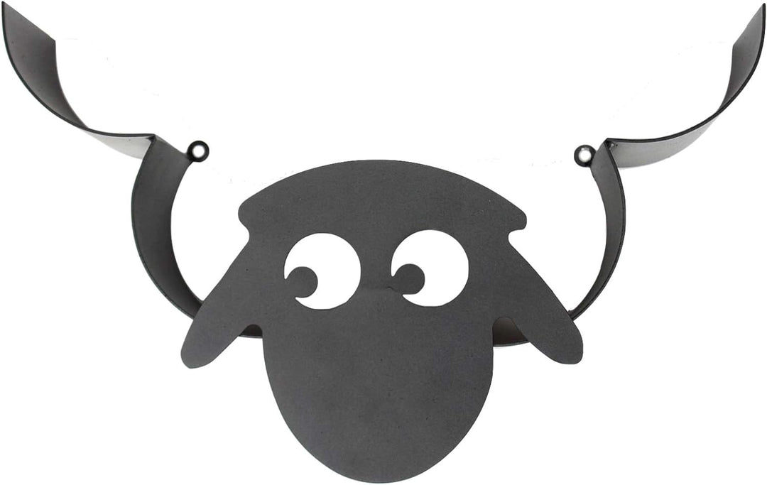 DanDiBo Toilettenpapierhalter Schaf Wand Schwarz Metall Toilettenrollenhalter Klopapierhalter WC Rol