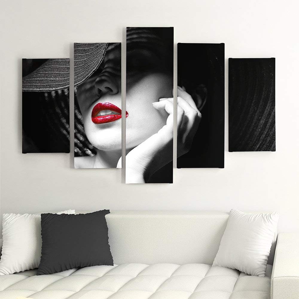 Feeby. Leinwandbild - 5 Teile - Bilder, Wand Bild, Wandbilder, Kunstdruck XXL, 5-Teilig, Typ A, 100x