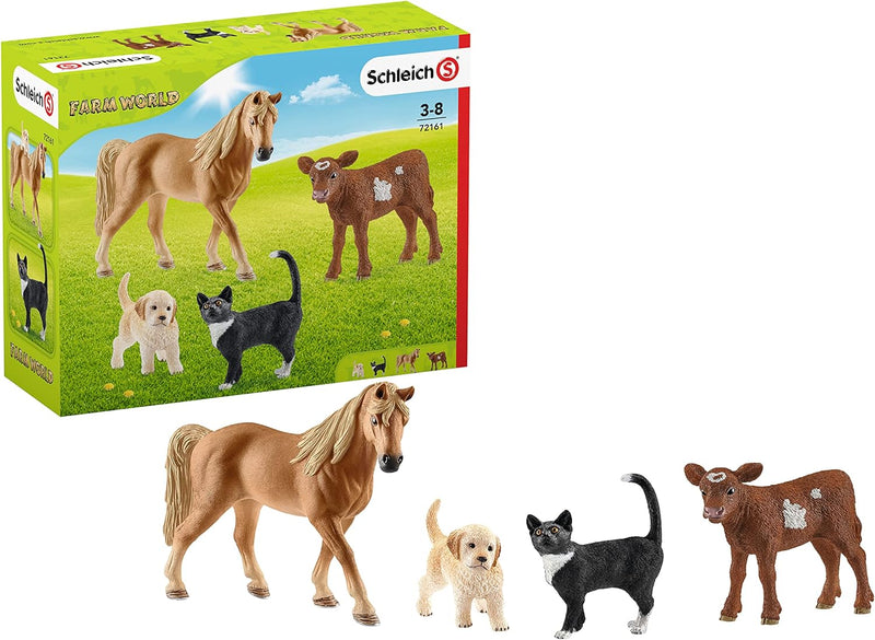 Schleich 72161 Farm World Starter Set 2021 Tierspielzeug, Mehrfarbig/Meereswellen (Ocean Tides) 2021